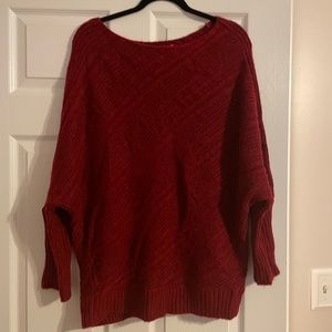 Comfy red sweater
